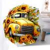 Sunflower Pickup Truck with Automatic Opening Umbrella - Portable Folding Design, 8-Bone Iron Frame Outdoor Umbrella, Ideal Gift for Fans, T