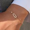 Elegant Zircon Stainless Steel Bracelet For Women 18K Gold Plated Bracelets Luxury Designer Waterproof Jewelry Gifts For Her
