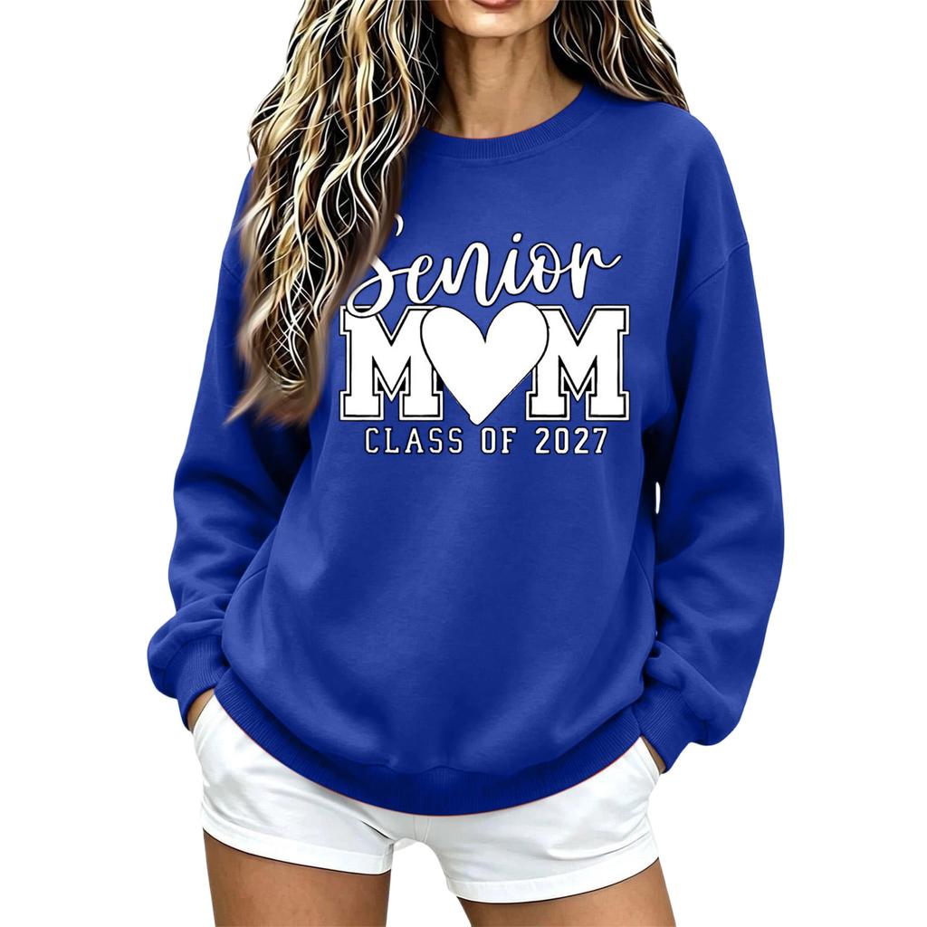 Women's Casual Neck Long Sleeve Pullover Sweatshirt, 2027 for Everyday Wear