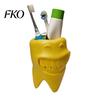 Bathroom Accessory 3D Printed Toothbrush Holder, Artistic Tooth Model Stable Base Minimalist Holder Smiling Stand, Desktop Display Stand for
