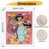 Disney Princess Jasmine Oil Paint by Numbers Painting Kit Handmade Diy Home Decor Gifts for Fans of Aladdin and Magical Princess Art
