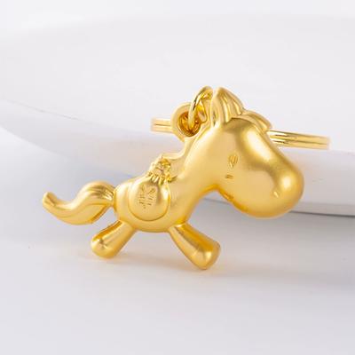 Exquisite Retro Horse Keychain Lucky Pony Pendant For Woman Men  Animal Jewelry Bag Accessories  Year Gift