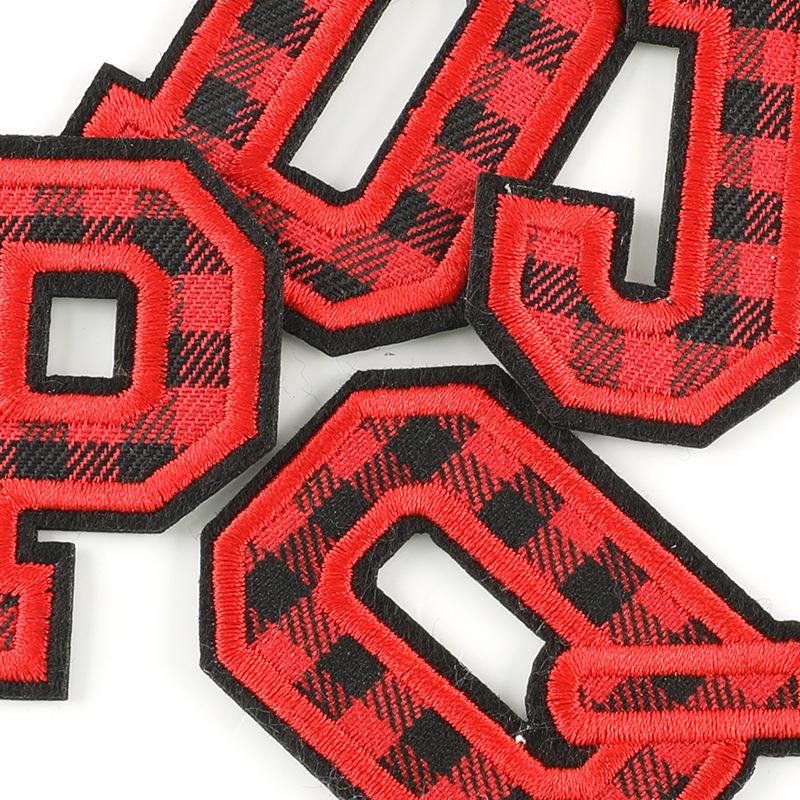 Computer Embroidery Label Cloth Embroidery English Alphabet Embroidery Badge Sticker Clothing Accessories Hat Accessories Patch Cloth Sticker