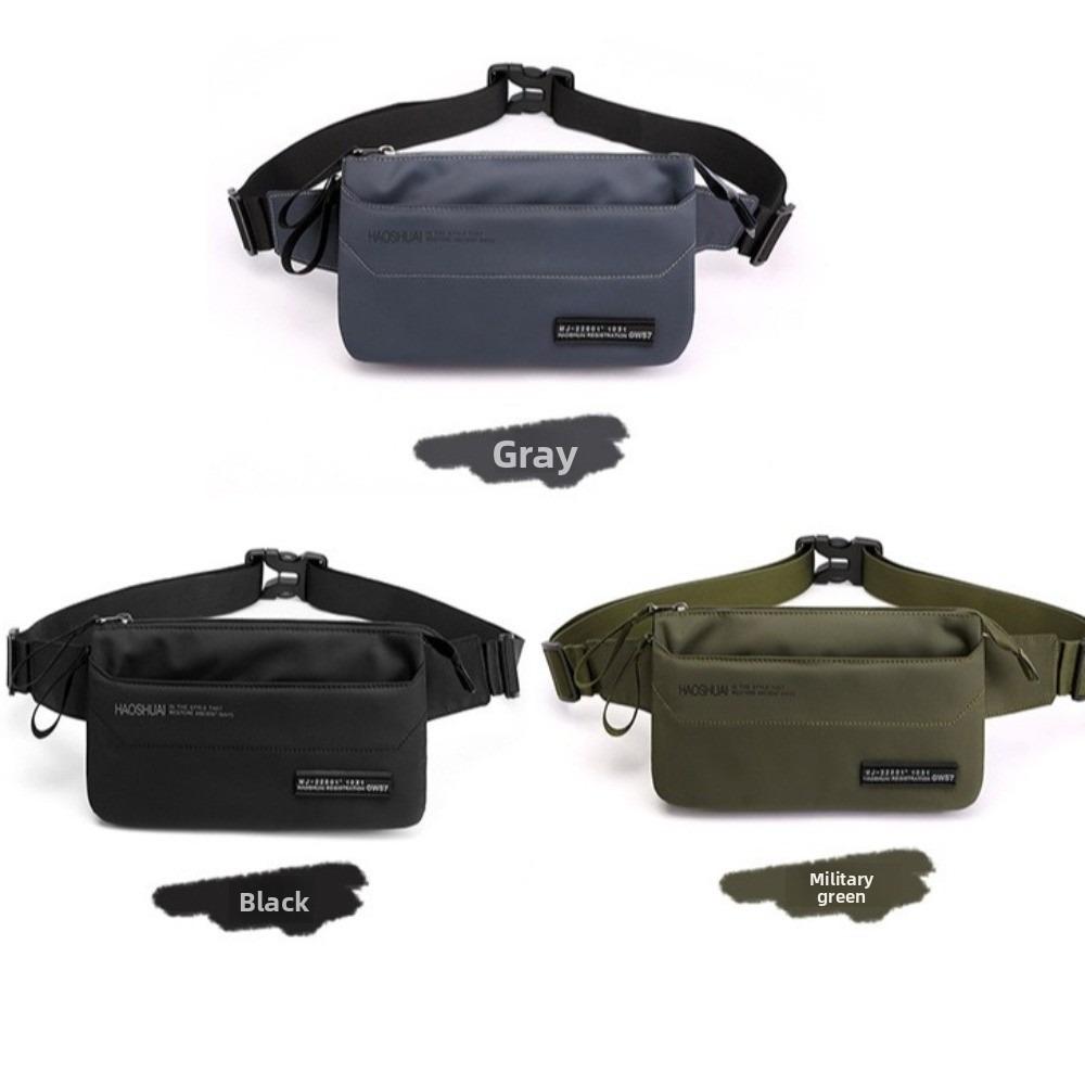 Anti Splash Men's Chest Bag Large Capacity Nylon Sling Shoulder Bag Simple Male Waist Bag  Male