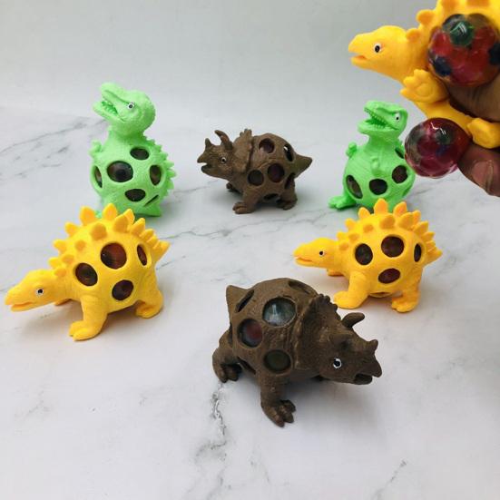 Dinosaur Squeeze Toy Elastic Soft TPR Cute Animal Doll Pinch Toy Relieve Stress Hand Fidget Toys Kids Squeezing Ball Anti-stress Toy Halloween Gift
