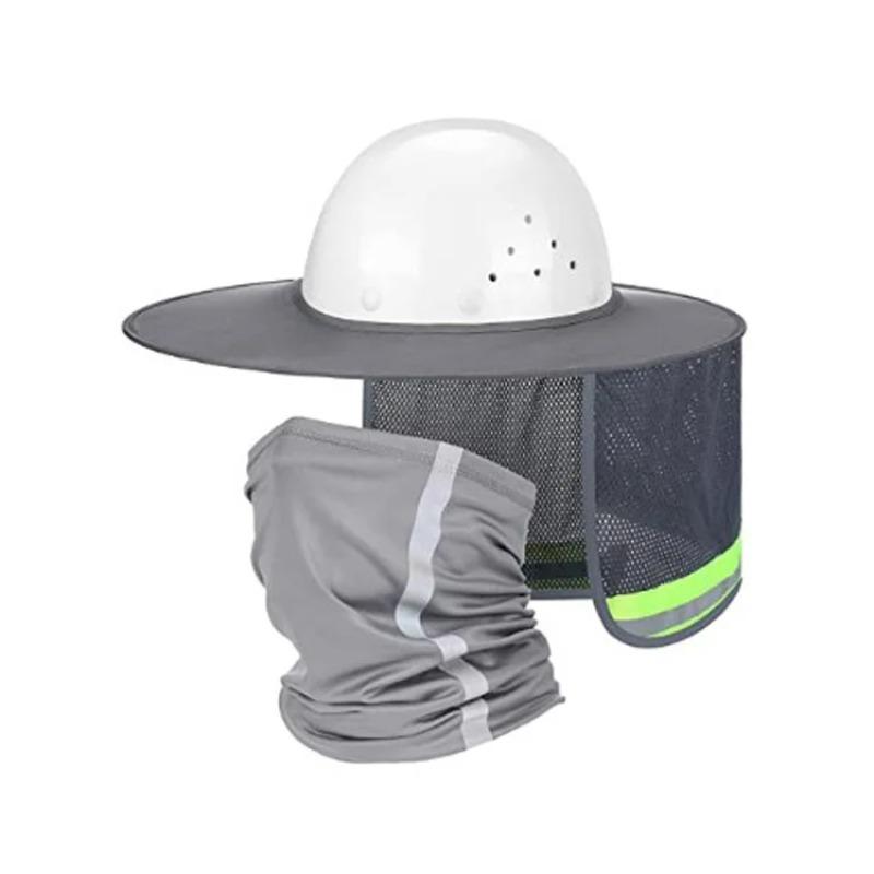 

Захисний козирок для шолома Захист від сонця для шолома Світловідбиваючий шарф на шию Зовнішній монтаж та будівництво сірий