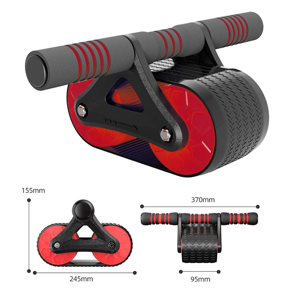 Abdominal Roller With Cushion Weight Loss Abdominal Trainer With 2 Wheels Home Workout Equipment