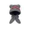 Ethnic Style Jacquard Knitted Hat Fair Isle Style Printing Knit Cap Cute Bear Ears Beanies  Outdoor