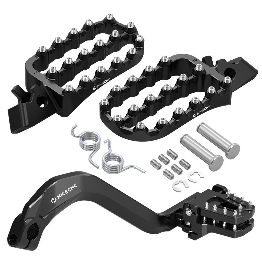 Motorcycle Wide Footrests/Foldable Brake Pedal/Lever Extension Tip for Honda CRF1100L Africa Twin/Adventure Sports 2020-2026 