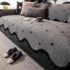 2026 Vintage-Style Irregular Sofa Cushion, Non-Slip Cover, All-Season, Straight Seat Design