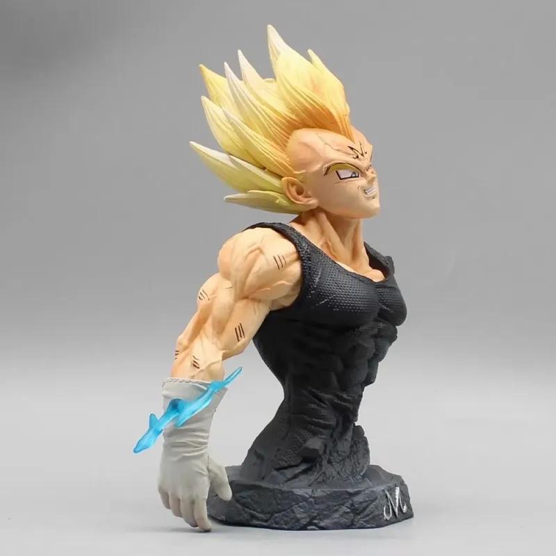 New Anime Dragon Ball Z Majin Vegeta Figure Pvc Action Figures Vegeta Half-Length Photo Figurine Gk Statue Collection Model Toys
