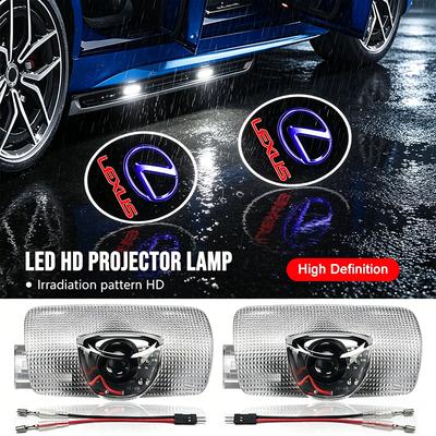 2 Stück Auto Tür Willkommenslicht HD LED Projektor Willkommenslicht für CT ES LS GS IS HS LF-30 NX RX UX GX LX LM LC RC RCF SC LFA LF-C2 LF-FC LF-LC