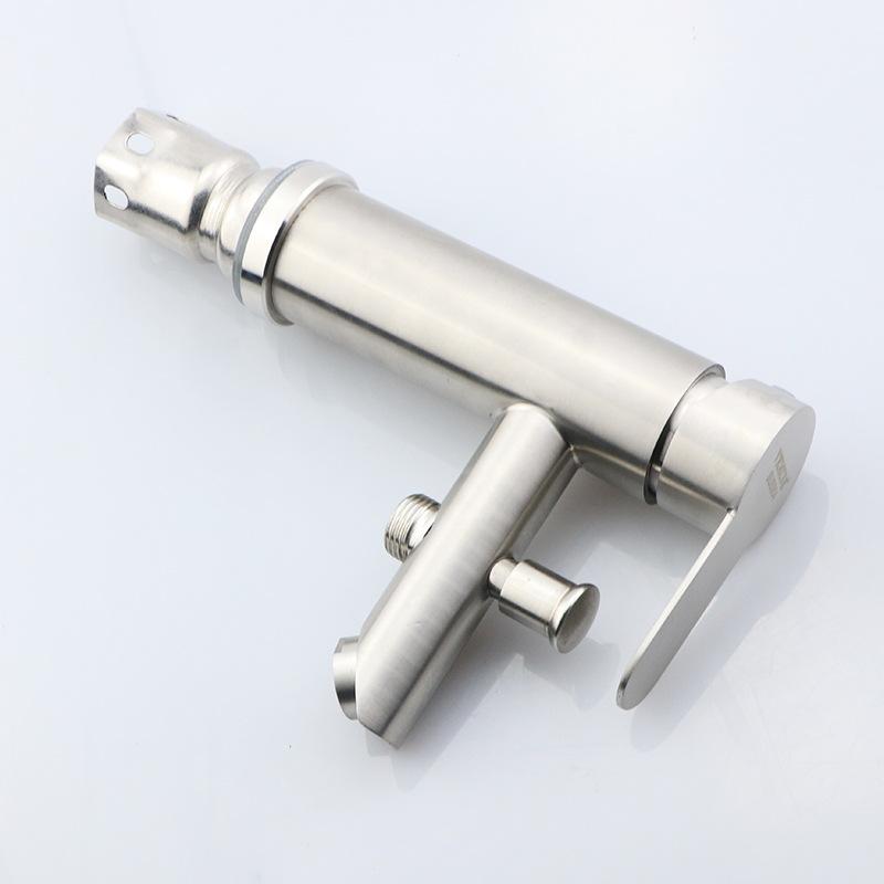 304 Stainless Steel Pull-up Dual-purpose Washbasin Hot and Cold Faucet Bathroom Cabinet Basin Multifunctional Faucet for Household Use