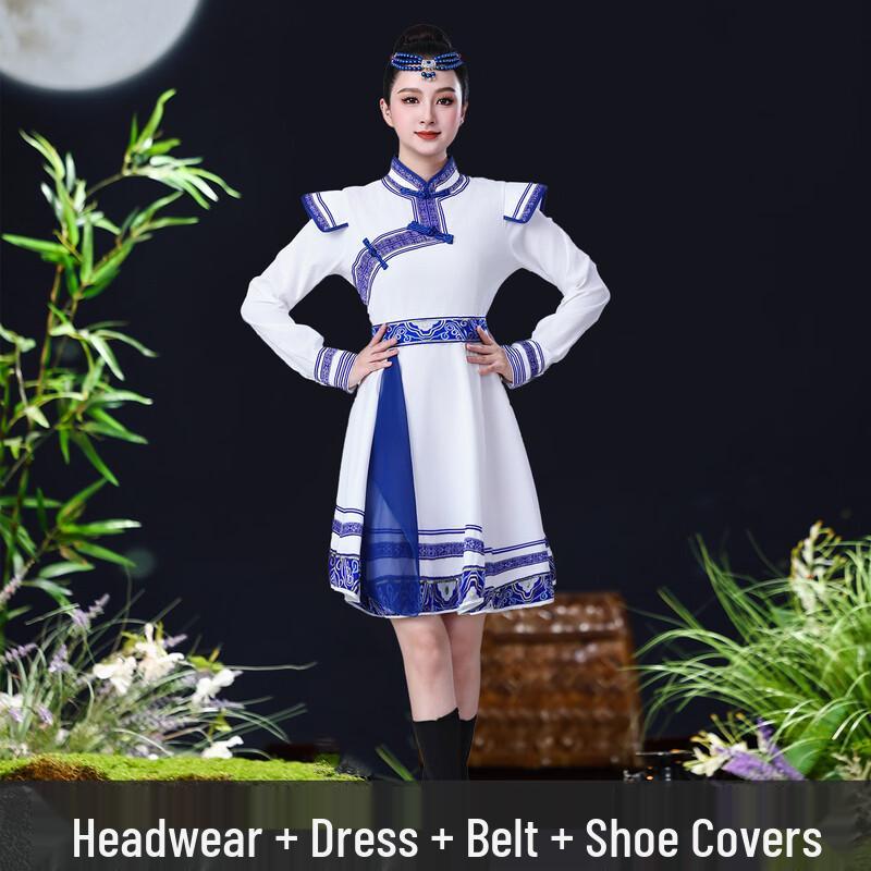 

Mongolian Ethnic Dance Costume for Adults (Unisex) S