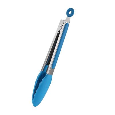 Ruhan Kitchen Stainless Steel Silicone Food Tongs