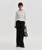 Kimzisu Ruched Belt Tote Bag _ Black
