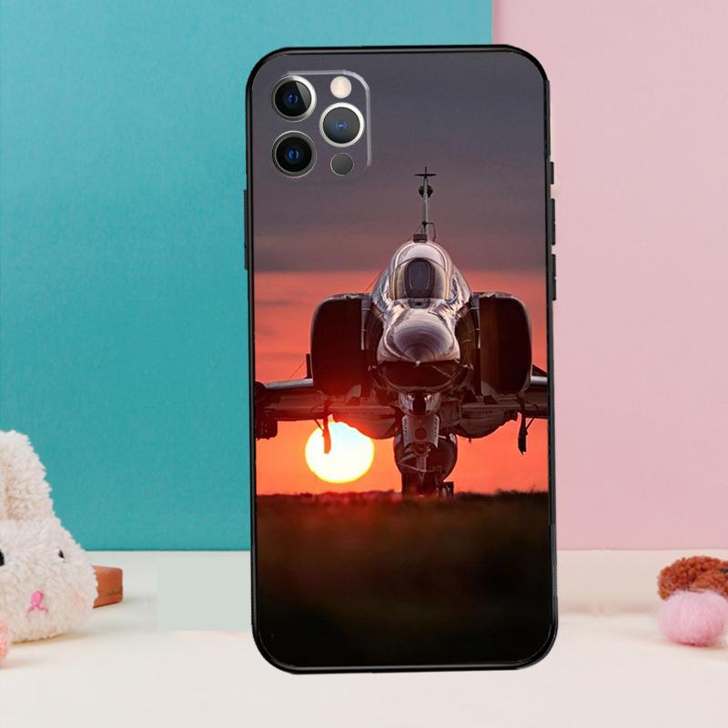 Military Aircraft Warship Fighter Phone Case For iPhone 17 Air 16 15 13 12 11 14 Pro Max 12 13 Mini 15 16 Plus 16e Cover Coque