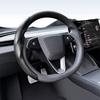 For Tesla Model 3/Y Highland Juniper Steering Wheel Cover Carbon Fiber Leather Anti-Fur Sport Steering Wheel Car Accessories