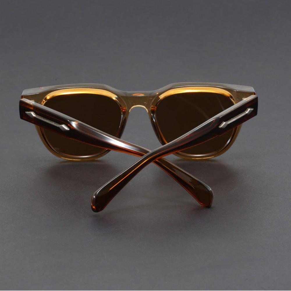 Retro square sunglasses men thick frame high quality women sunglasses party and vacation travel glasses