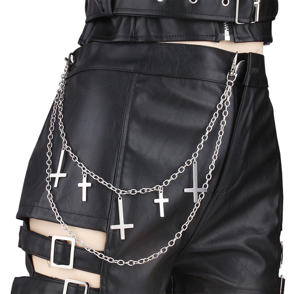 Pants Chain Punk Jeans Chain Wallet Jewelry Unisex Trousers Ornamen Aesthetic Moon Chain for Daily Wear and Parties