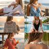 Vacation Style White Shell Disc Necklace for Women Luxury Round Seashell Beaded Collarbone Chain Minimalist Versatile Jewelry