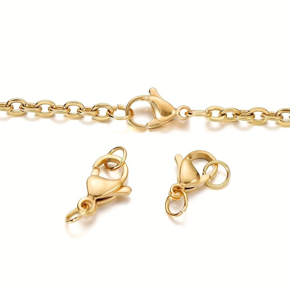 120Pcs/Set Lobster Clasp Jump Rings For Bracelet Necklace Chains DIY Jewelry Making Findings Supplies