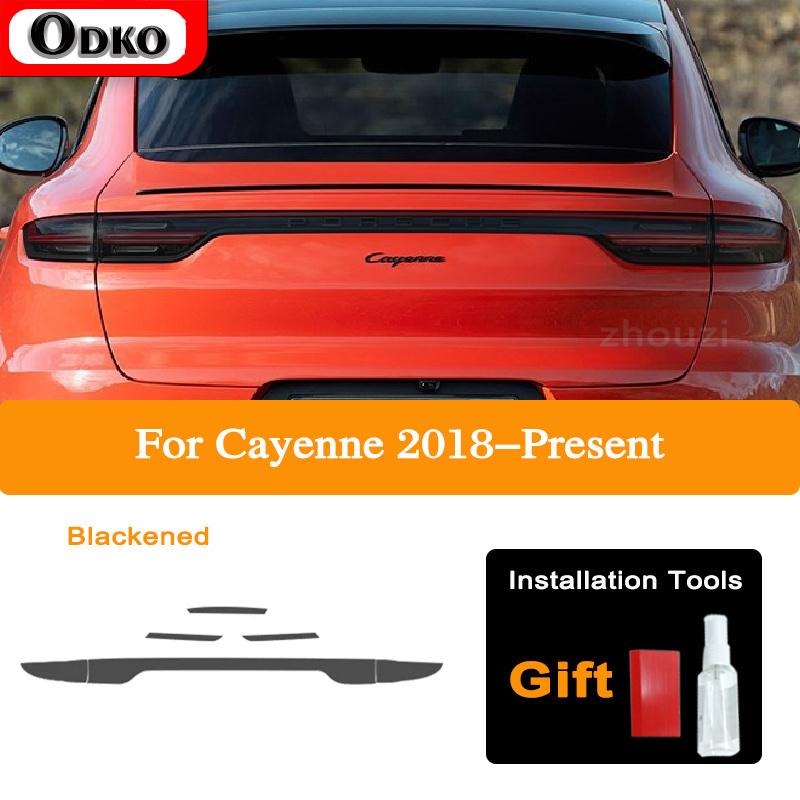 For Porsche Cayenne 2011-On 958 Car Headlight Tint Black Protective Film Taillight Transparent TPU Sticker Accessories