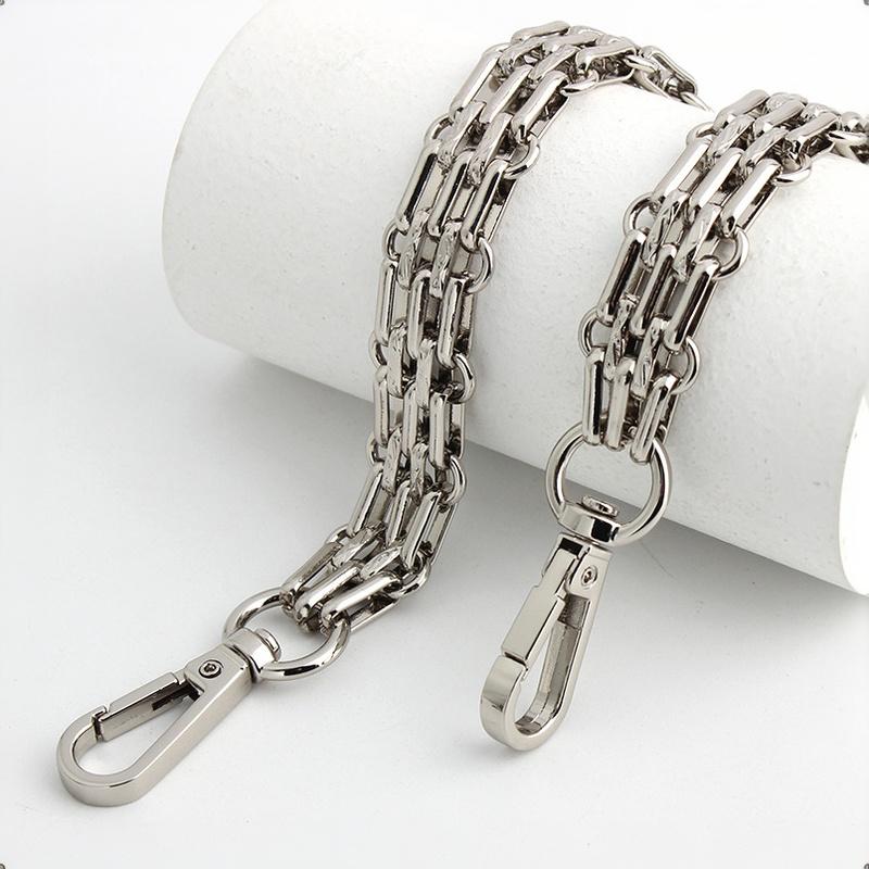 Durable Metal Bag Replacement Chains Detachable Shoulder Straps Multi Sizes 30-120cm for Crossbody Tote Bag DIY Accessories