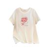 Plus Size Loose Mid-Length Short-Sleeve T-Shirt for Women (200-350 Jin)