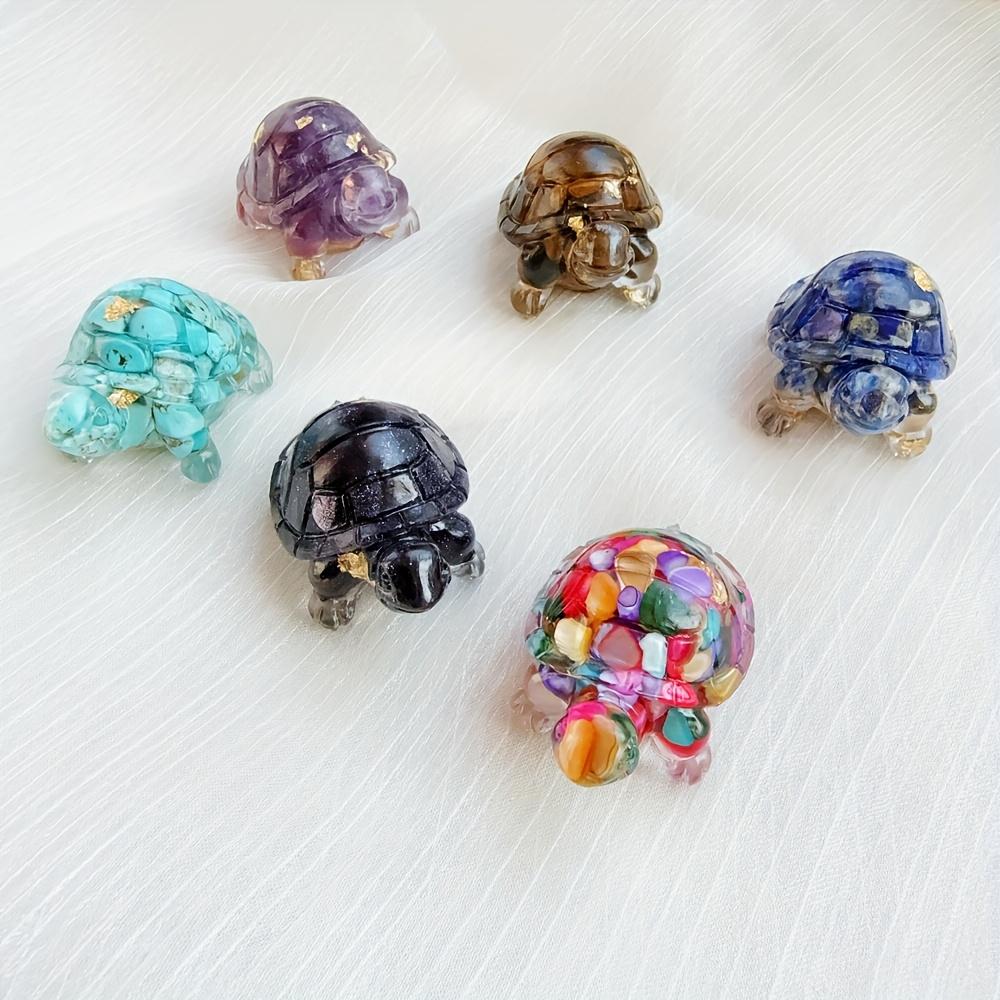 One Piece of Crystal Turtle Jewelry Made with Drop Glue, Ideal for Crafts, Gifts, and Home Decor.