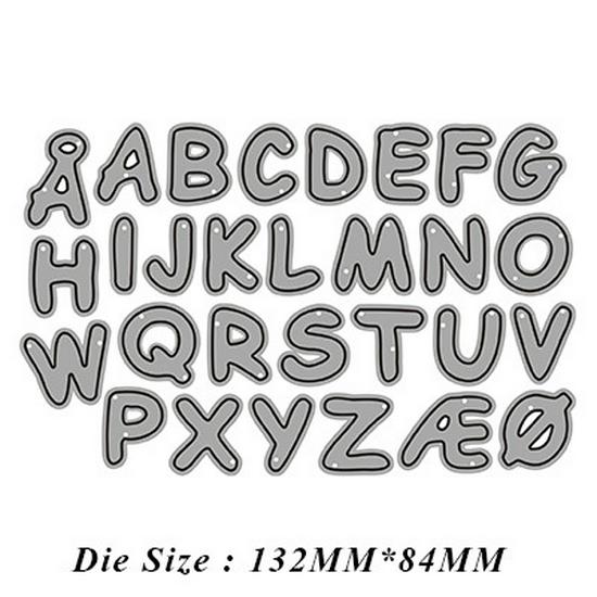 9-Style Metal Carbon Steel Letter & Number Knife Mold for DIY Cutting