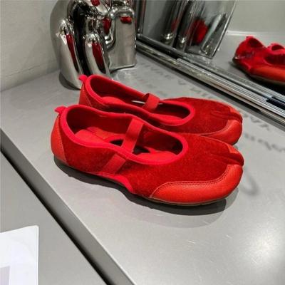 Women Sandals Ballet Dance Shoes Woman Summer 2025 New Flats Loafers Zapatos Mujer Suede Shallow Walking Casual Women's Sneaker