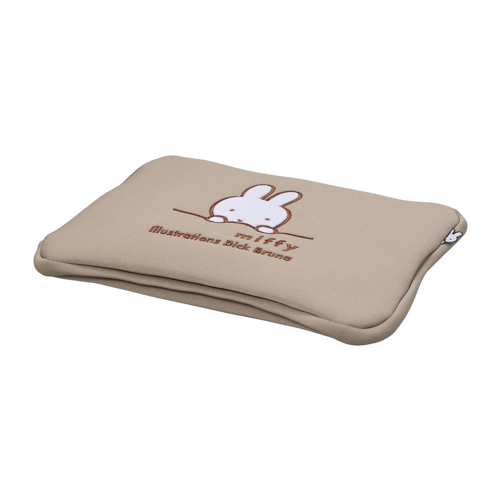 Flat Pouch Miffy 7114 B313. Greige Miffy Face