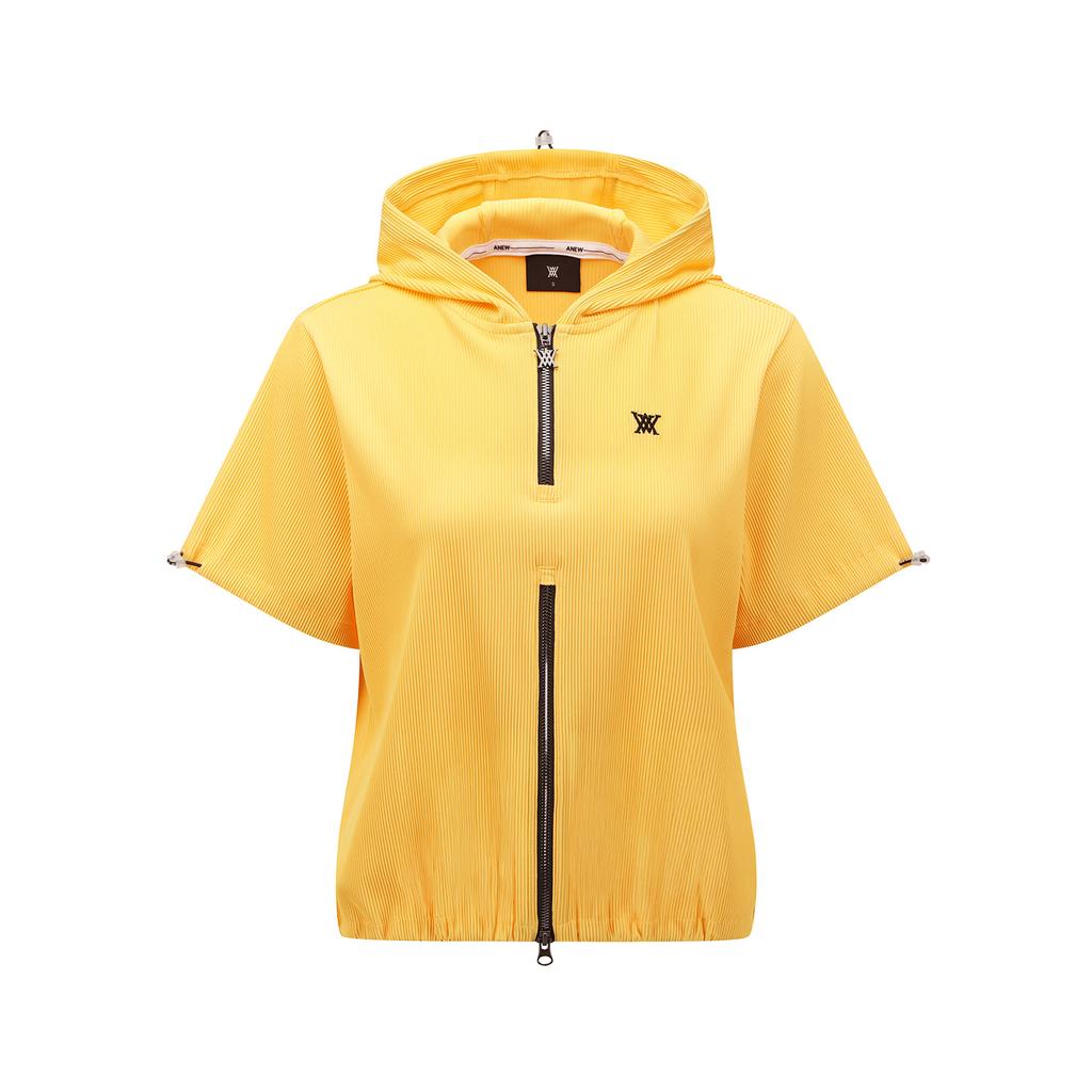 ANEW GOLF Women Abstract Double Zip Anorak T-Shirt_Ye