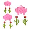 Handmade Cactus Silicone Mold  Crystal Earring Pendant Mould Hangings Keychain Molds Epoxy Resin Jewelry Making Tool