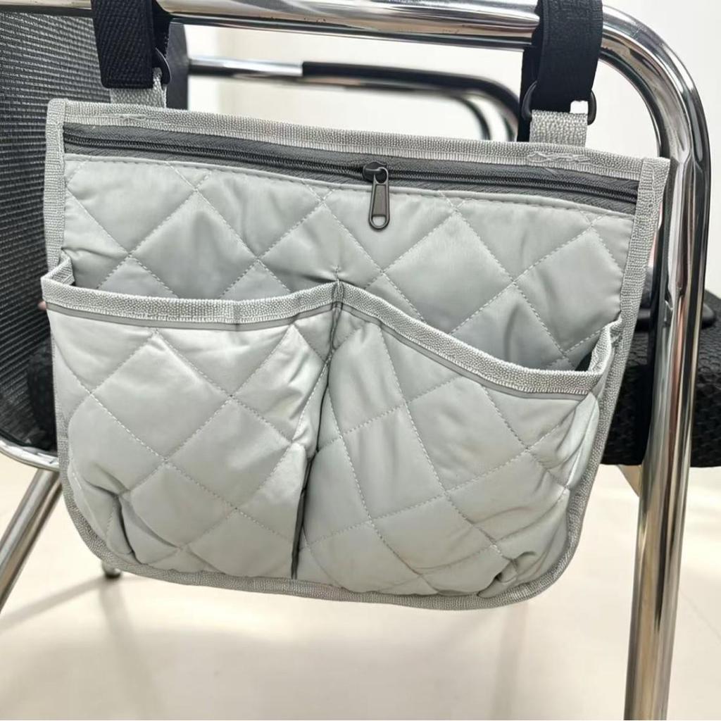 TEMU Multifunctional Wheelchair Armrest Storage Bag with Reflective Strip