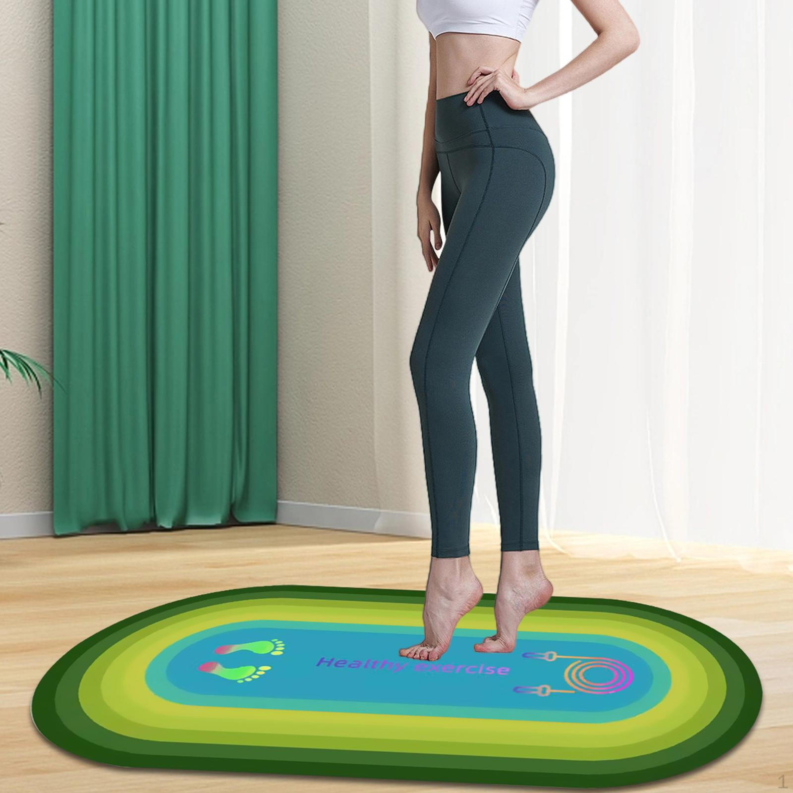 

Коврик для прыжков со скакалкой, подушка, очень толстый противоскользящий коврик для йоги и фитнеса для занятий спортом в помещении и на открытом воздухе красный