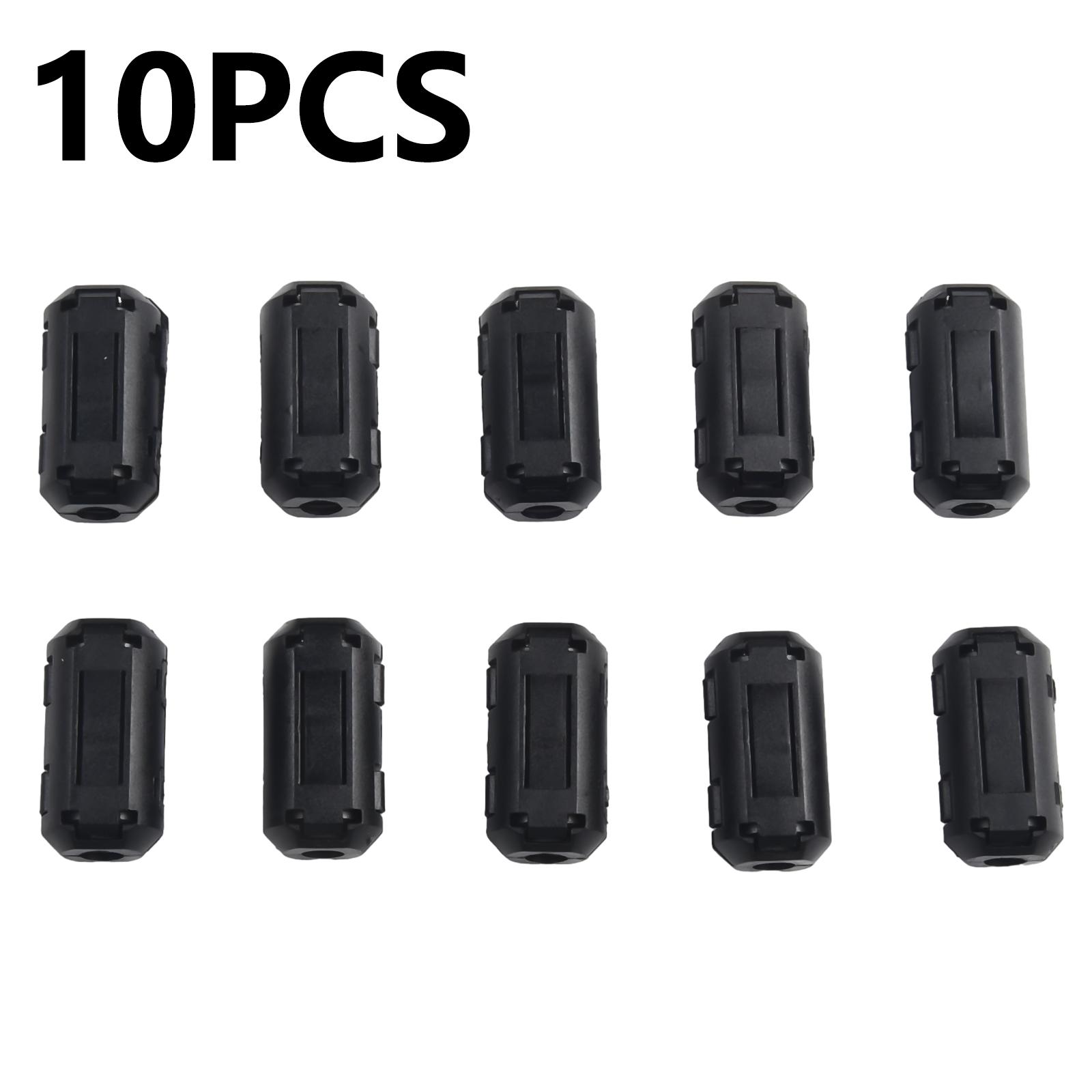 

10Pcs/set TDK 5mm Ferrite Core Noise Suppressor Filter Ring Cable Clamp RFI EMI Fits 5mm Diameter Cables чорний
