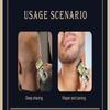 Men's Professional Hair Clipper IPX6 Waterproof and Rust-proof Metal Set Electric Shaver Rechargeable Long-lasting Lithium Battery Oily Hair Clipper