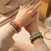 Stainless Steel Enamel Resin Bracelet Colorful Stainless Steel Bangle Bamboo Joint Bangle  Women