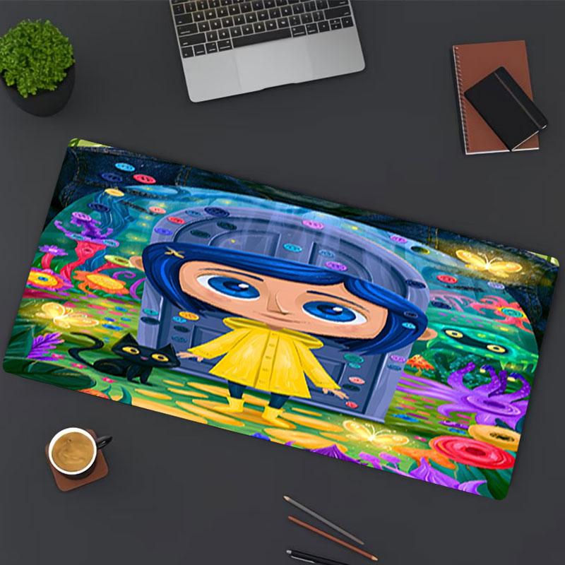 Coraline Print Mouse Pad, for Keyboard Pad Laptop PC Mat for Office Home Use, Desk Decor, Perfect Birthday Gift for Gamers