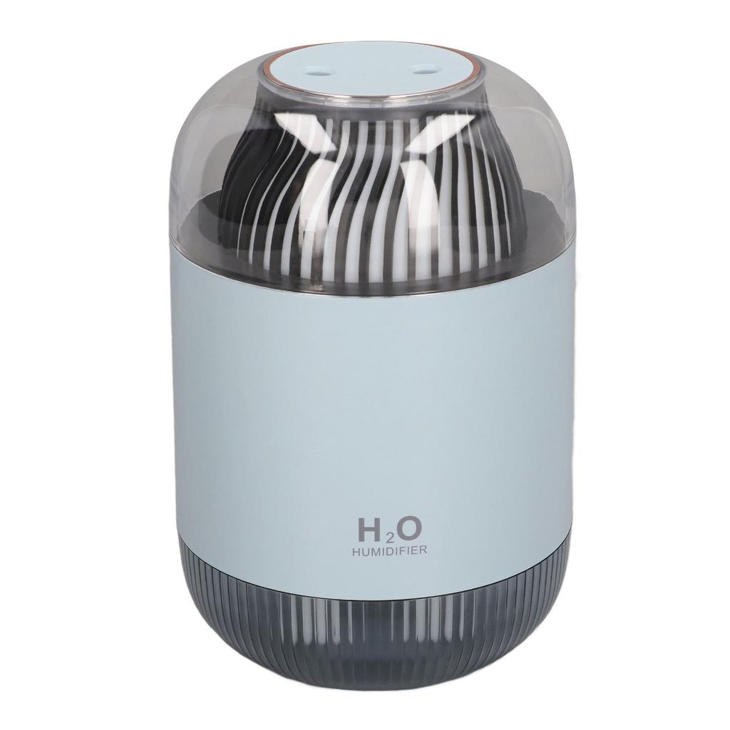 1000ml Air Humidifier Double Spray with Night Light USB Charging Mist Vaporizer for Home Blue