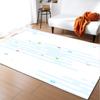 Striped Checked Large Carpet Feather Wind Bedroom Floor Mat