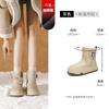 Platform snow boots new winter gray piled thickened boots short cotton shoes