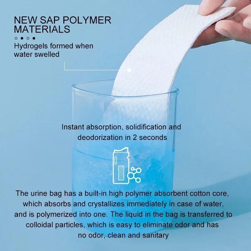 4 stk 700 ml Bil Urinpose Nød Bærbare Oppkastposer Mini Mobile Toaletter Praktisk Unisex Engangs Urinal Toalettpose