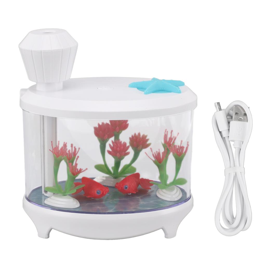 Micro Landscape Humidifier Fish Tank Modeling Ultra Sound USB Low Noise Essential Oil Aromatherapy Humidifier for Car