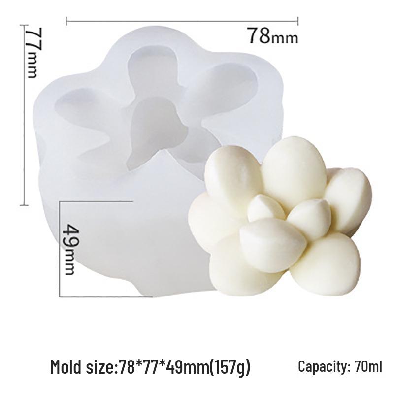 Vítězná Sukulentní Série: DIY silikonové formy na epoxidové kaktusy a svíčky v květináčích