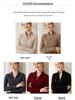 Women's Slim Fit Striped Cashmere Cardigan - Stand Collar, Long Sleeve, Zipper Knitwear Sweater for Autumn & Winter
