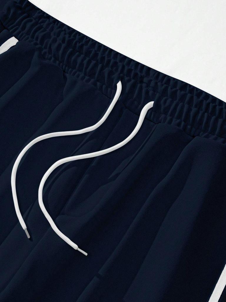 Men's European High-Street Retro Joggers with Button Details