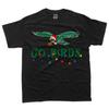 Vintage Go Santa Birds Santa Hat Christmas Lights T-Shirt